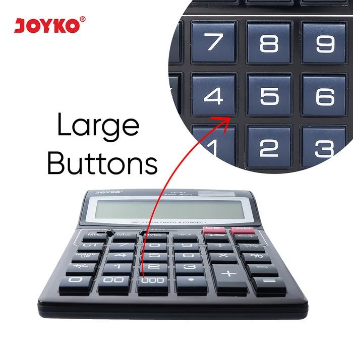 

Joyko Calculator Kalkulator Cc-57 16 Digits Check & Correct