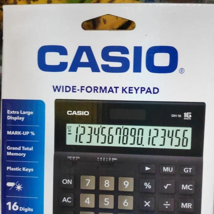 

Casio Kalkulator Dh-20-Bk 16 Digit Original Garansi Tombol Nyaman Tahan Lama Display Besar 100% Asli