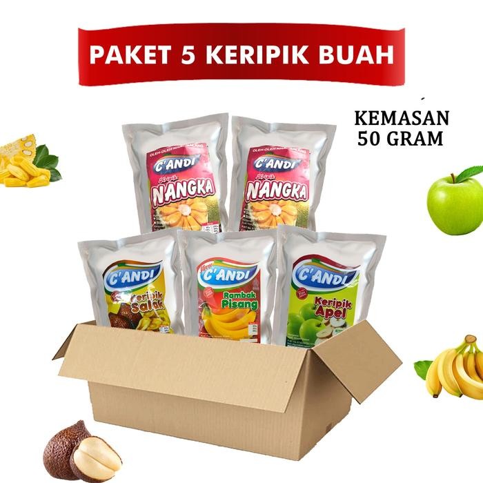 

PAKET HEMAT ISI 5 KERIPIK BUAH APEL SALAK NANGKA PISANG 50GR KERIPIK NANGKA APEL SALAK BUAH KERING