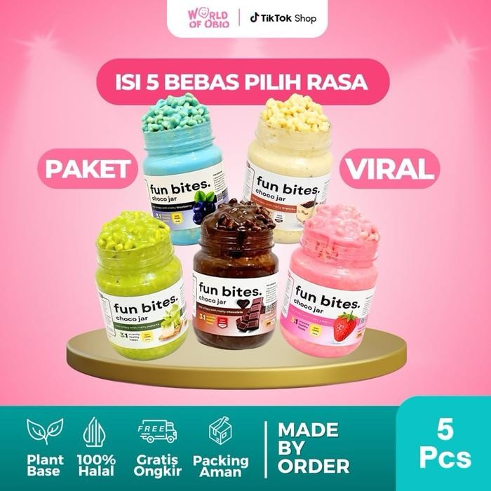 

[DAPAT 5 PCS] PAKET VIRAL - BEBAS PILIH RASA SEMAU MU Choco Jar Cemilan Coklat Chocolate Snack Food