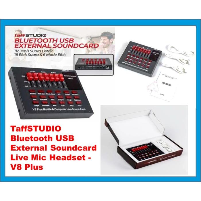 Sound card V8 Mixer Bluetooth SoundCard V8 Audio Soundcard V8 Audio