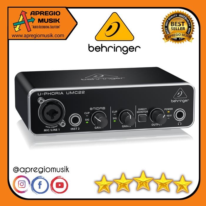 Soundcard Behringer umc22 umc 22