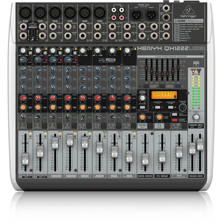 Mixer BEHRINGER Xenyx QX1222USB 6 channel mono 2 stereo st