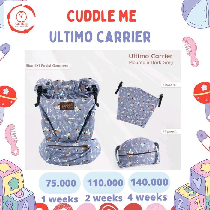 sewa gendongan bayi cuddle me ultimo levana litte