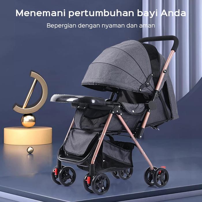 Stroller Kereta Bayi / Kereta Dorong Bayi New Born-3 Tahun / Stroller Bayi Anak Lipat Traveling