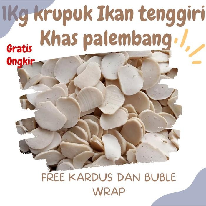 

New 1 Kg Kerupuk Ikan Khas Palembang enak Siap Goreng - Ikan tenggiri Amplang khas palembang