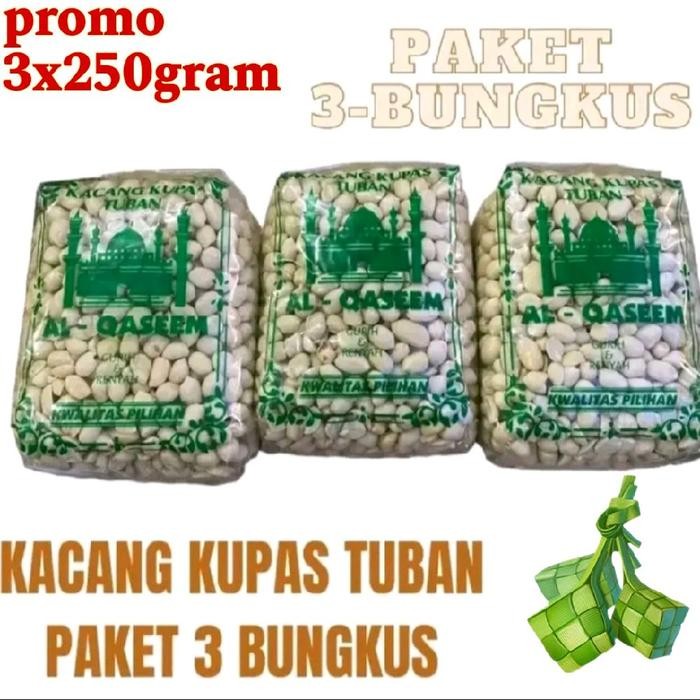 

New kacang kupas 3 bungkus kemasan +-250gram