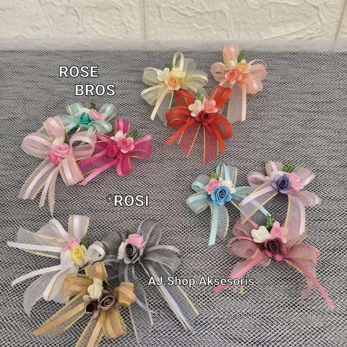 BUNGA PITA PANITIA, BUNGA BROS/PIN KECIL, BUNGA AKSESS ISI 1 LUSIN *