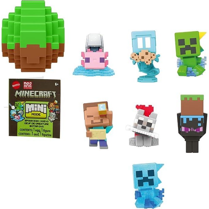 [Blind Box] Minecraft Mini Mode Spawn Egg (Random)- Mainan Action Figure TerlarisR020725B