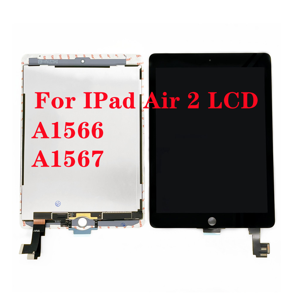 Original pantalla For IPad Air2 Air 2 A1566 A1567 Tablet LCD Display Touch Screen Digitizer Panel