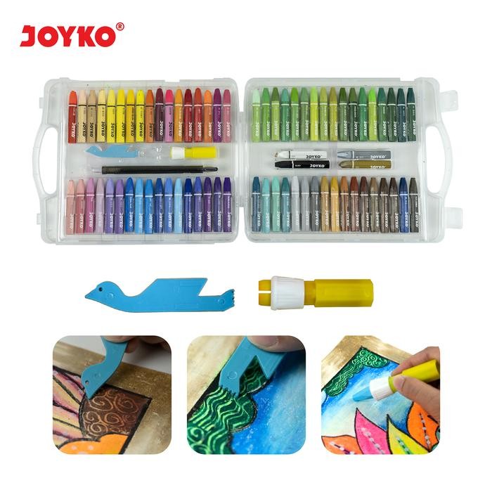 

Joyko Crayon Oil Pastel 72 Colours / Krayon Minyak Joyko 72 Warna Anak Op-72S