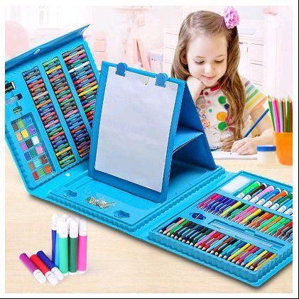

Crayon Sil Warna Art Set Isi 208 & 150 Sil Warna Crayon Board Paper Brush Krayon Spidol Stationery