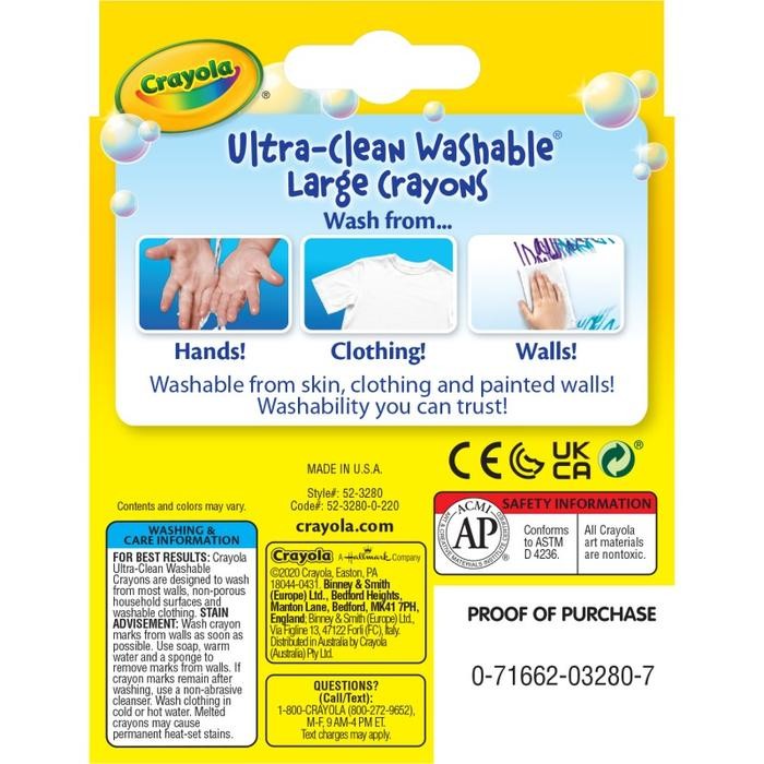 

Crayola Set Krayon Warna Large 8 Pcs