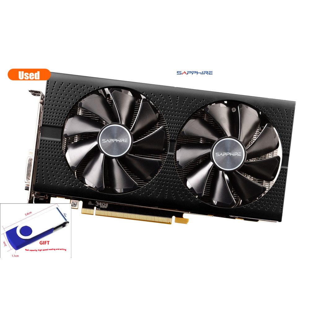 SAPPHIRE Video Card RX580 2048SP8GB 256Bit GDDR5 Graphics Cards for AMD RX 500 series VGA Cards with