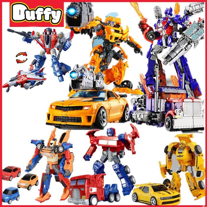 Duffy Toys Mainan Mobil Robot Transformer / Mainan Robot Mobil / Pengemudi Truk / Robot Optimus