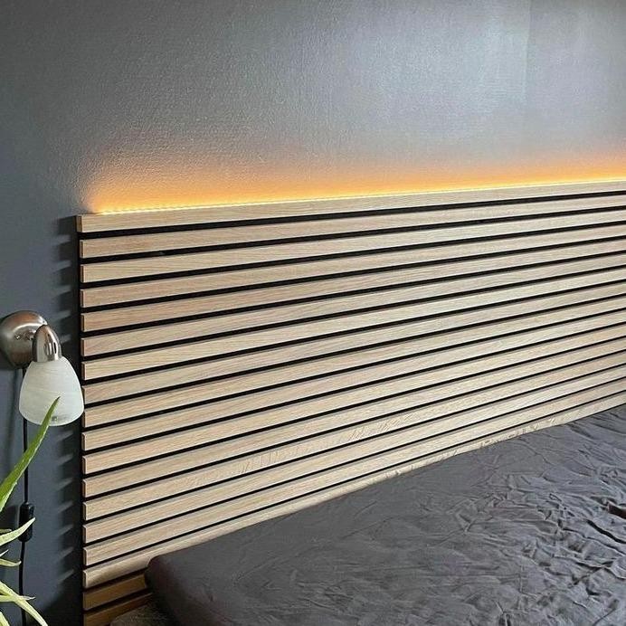 Wall Moulding Wall Panel Dinding Stik Kayu Pinus Jati Belanda Jamur