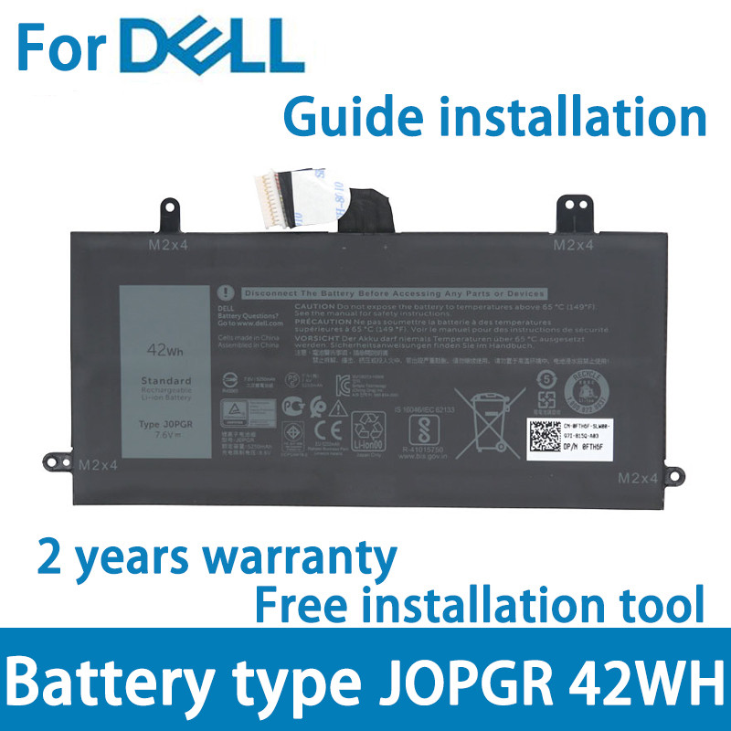 new For DELL Laptop battery Latitude 5285 Latitude 5290 2-in-1 T17G JOPGR J0PGR 1WND8 42WH 5250MAH 7