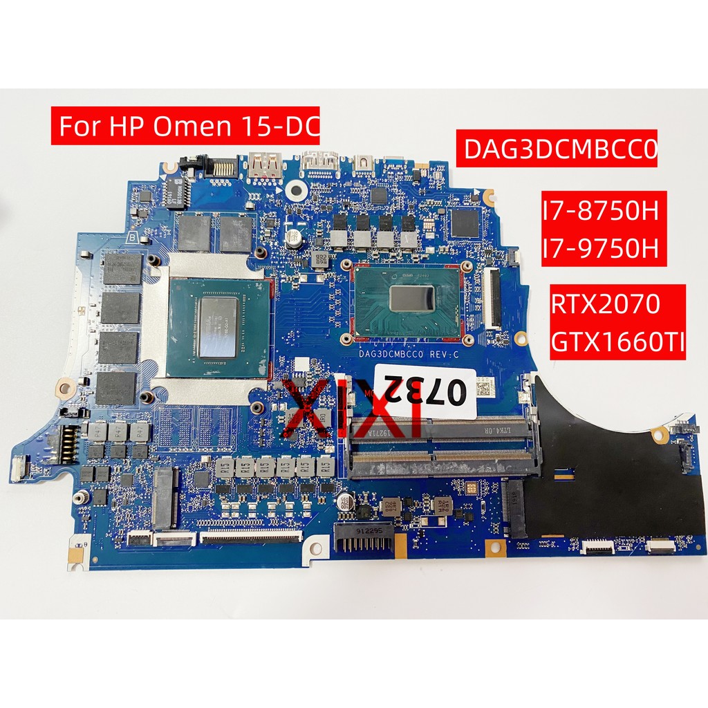 DAG3DCMBCC0 For HP Omen 15-DC Laptop Motherboard with I5-8300H I7-8750H I7-9750H CPU RTX2070 RTX2060