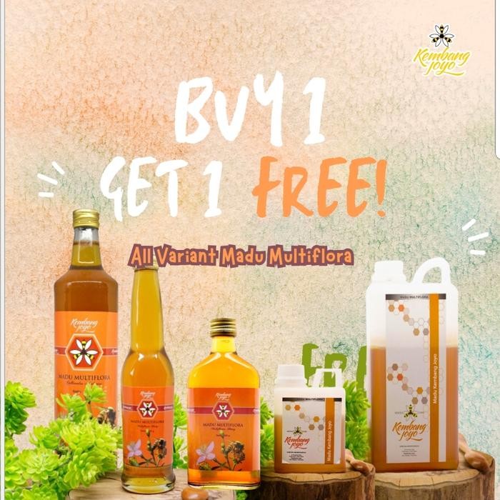 

Sale Promo Heboh !!! Buy 1 Get 2 Honey Madu Akasia/Multiflora/Kaliandra Kembang Joyo Malang Asli
