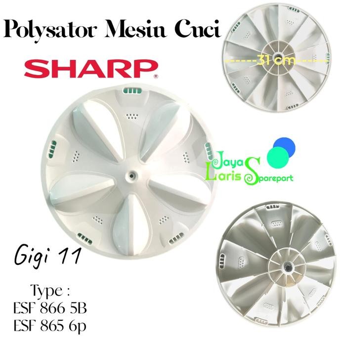 Polysator 1 Tabung As Gigi 11 Sharp/Pulsator Mesin Cuci Sharp 1 Tabung