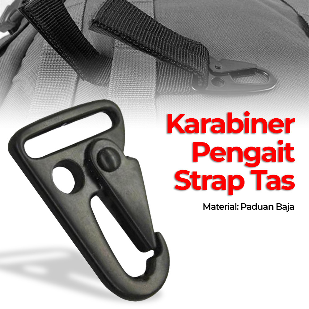 

Pengait Carabiner Tali Gantungan Strap Tas Outdoor Multifungsi