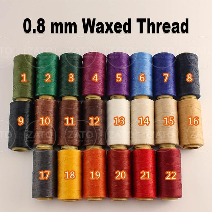 

0,8 Mm Waxed Leather Thread Benang Jahit Kerajinan Kulit Alat Kulit Pasti Ori