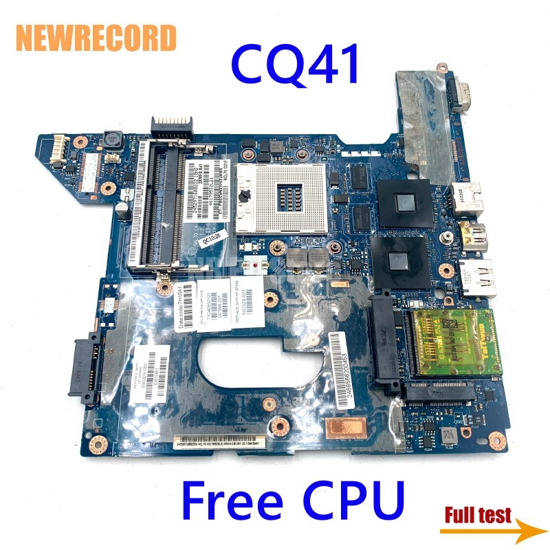For HP Compaq CQ41 NAL70 LA-4107P 590329-001 Laptop Motherboard HM55 DDR3 HD4350 GPU Free CPU Main B