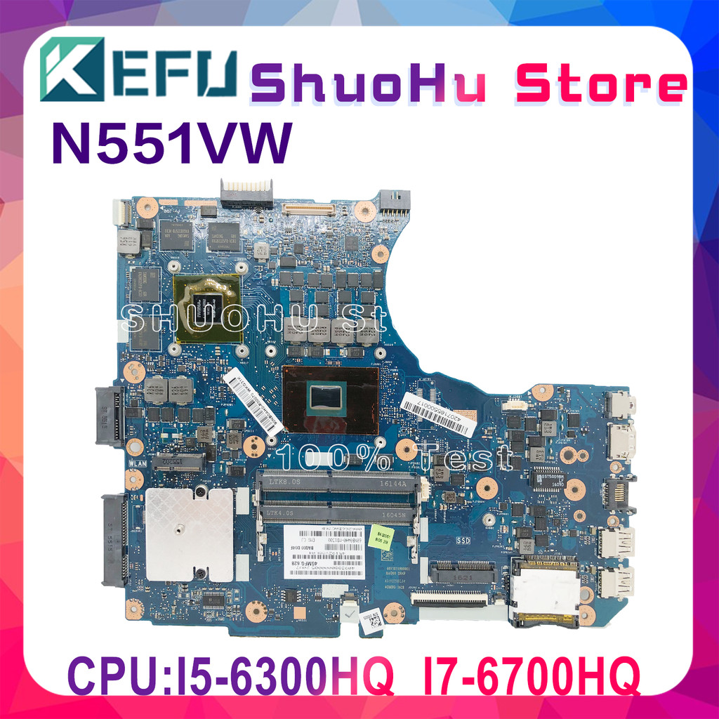 N551VW Notebook Mainboard For ASUS G551V G551VW FX551V FX551VW N551V G58V REV2.0 Laptop Motherboard 