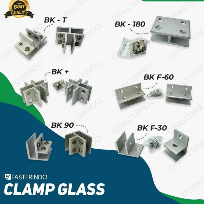 Ambalan Bracket / Siku Penjepit Kaca