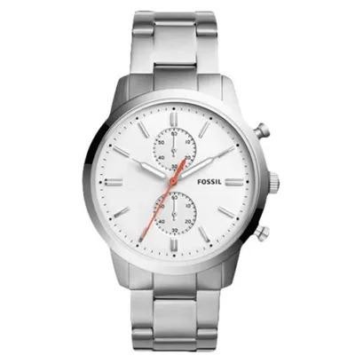 JAM TANGAN BRANDED FS5346 Townsman Chronograph Men White Dial Stainless Steel Strap