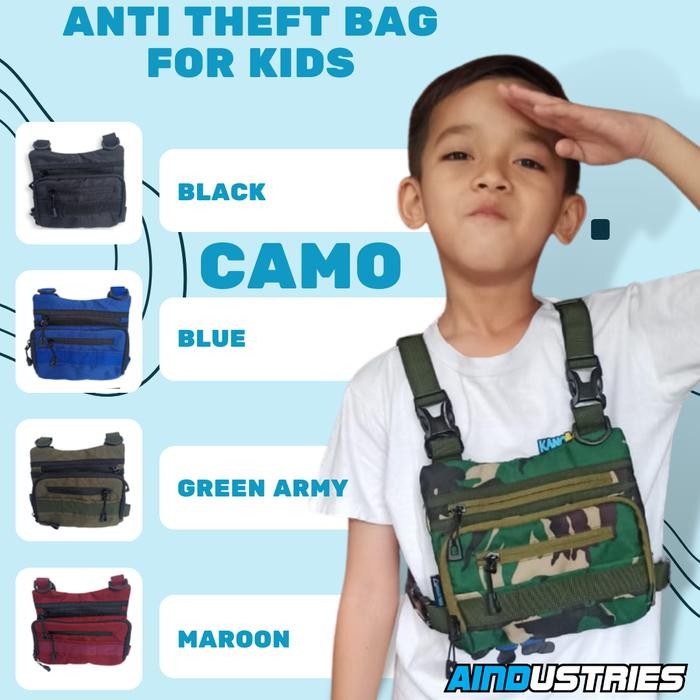 Tas Dada Army Anak Chest Bag Tni Loreng Tactical Abri