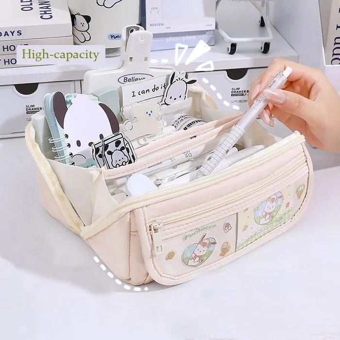 

ASLI NTL ST6 Sanrio Pencil Case Kotak Pensil My Melody Kuromi Cinaoroll Tempat Alat Tulis Sekolah