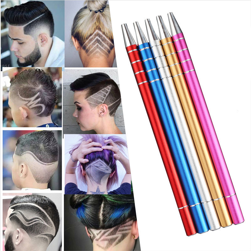 New professional magic engrave beard hair scissors Shavings Eyebrows Razor carve pen shears Tattoo b
