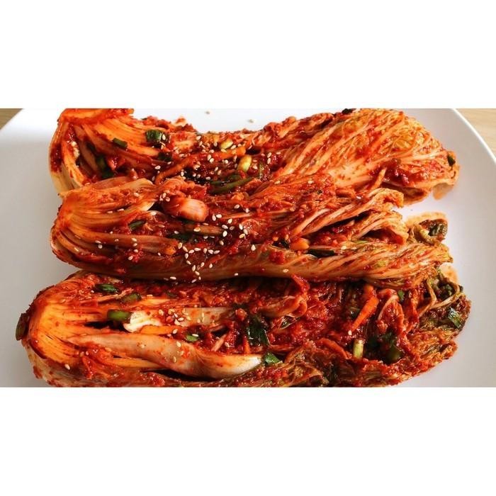 

ASLI Makanan Khas Korea Kimchi Kimci Sawi Putih Ommason HALAL MUI 1 KG READY STOCK
