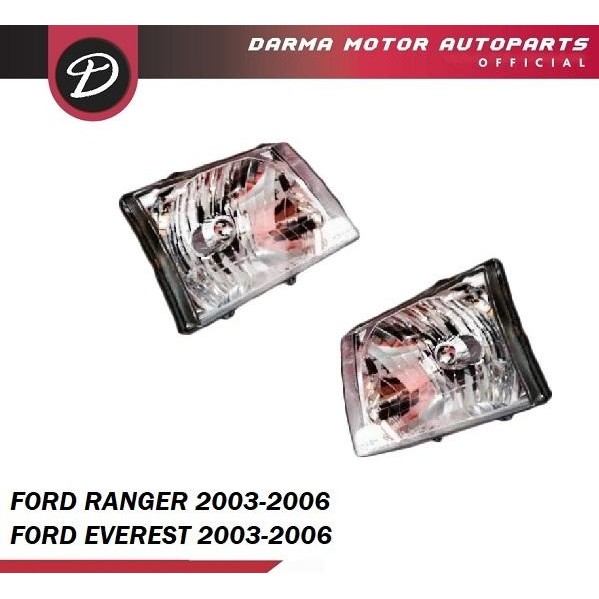 Unik Headlamp Ford Ranger 2003 - 2006 (Lampu Depan)