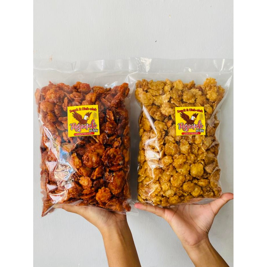 

500Gr Emping Melinjo Pedas Manis Gongso Gula Merah Lengket Renyah Premium Rajawali Bu Lely Medem