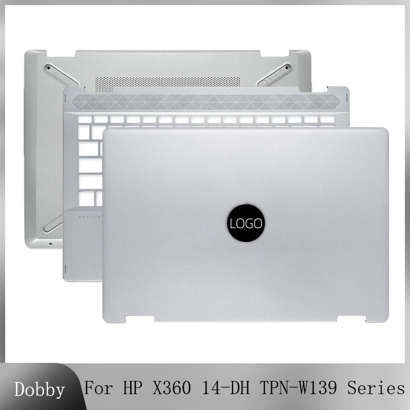 New For HP X360 14-DH TPN-W139 Series Laptop LCD Back Cover Palmrest Upper Top Lid Bottom Case 14-DH