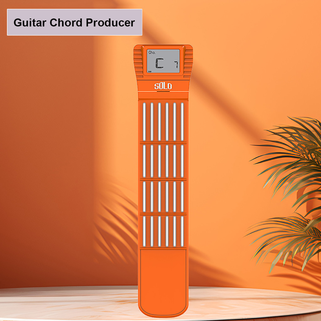NEW Guitar Chord Trainer,Portable Guitar Neck Chord Practice Tool for Beginner, Rotating Chart Scree