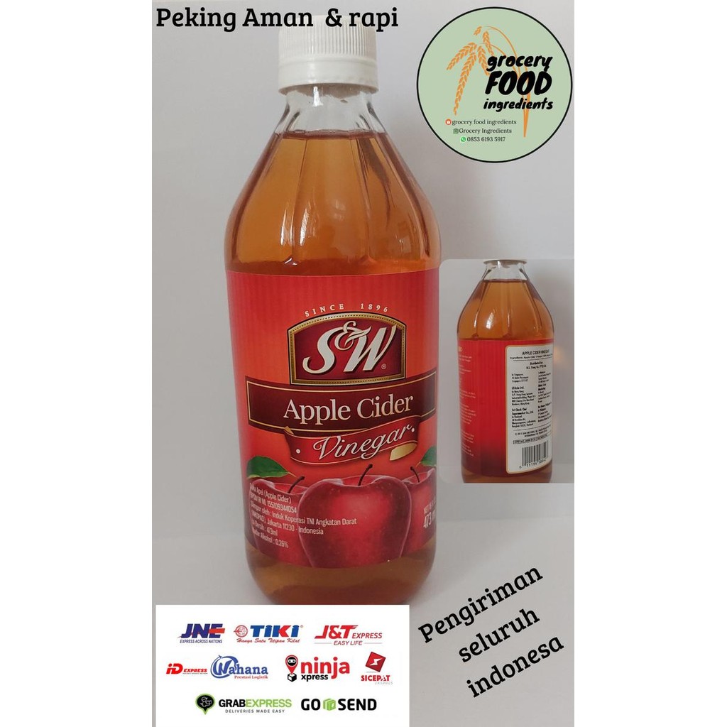 

Apple cider vinegar / SW Apple cider vinegar / cuka apel 473ml