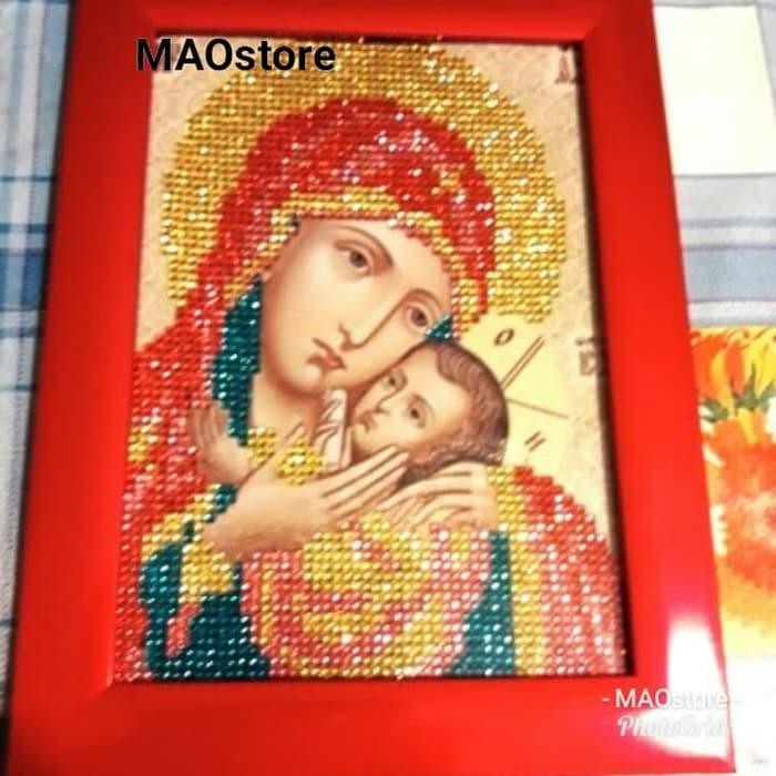 MAOSTORE DIAMOND PAINTING 5D RHINESTONE BUNDA MARIA MARY KATOLIK DPR10