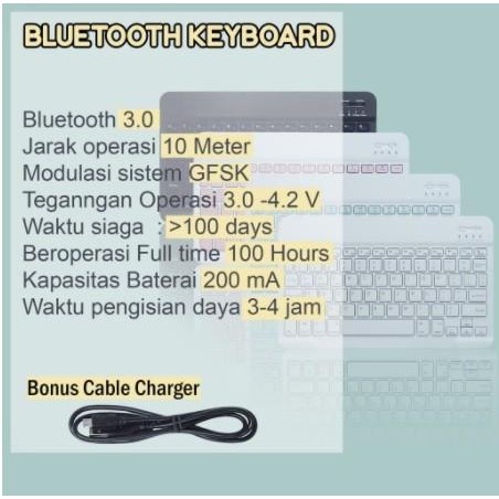 SAMSUNG TAB A7 LITE 8.7 2021 WIRELESS KEYBOARD BLUETOOTH UNIVERSAL