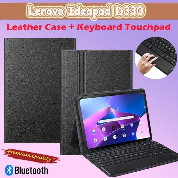 LENOVO IDEAPAD D330 10.1 FLIP CASE LEATHER KEYBOARD BLUETOOTH TOUCHPAD