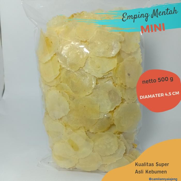

Emping Mentah Melinjo Tipis Super Asli Kebumen Ukuran Kecil 500 G
