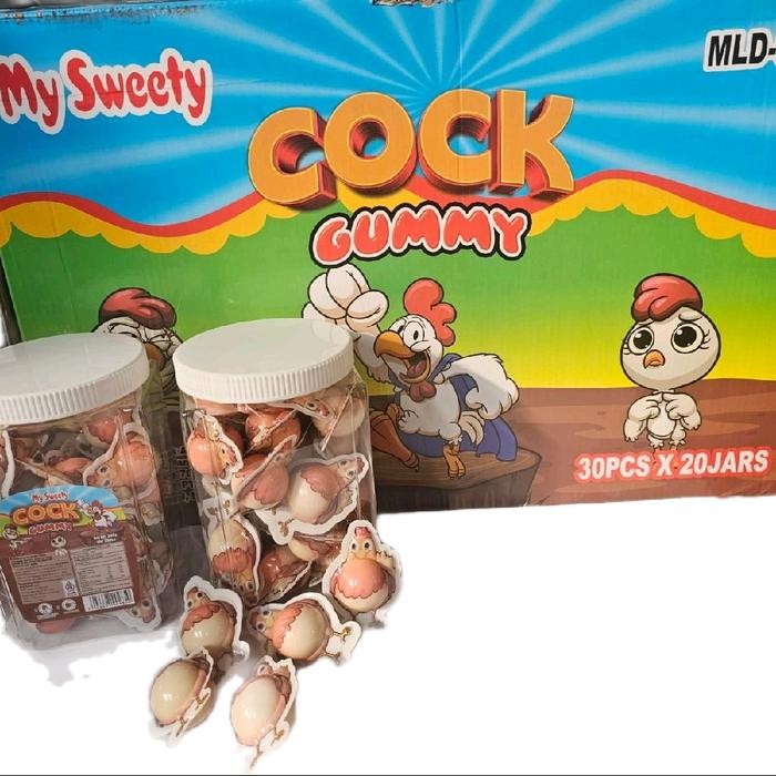 

Permen Lunak 3D Viral bentuk Ayam isi 30 pcs Candy Food Snack Makanan Cemilan