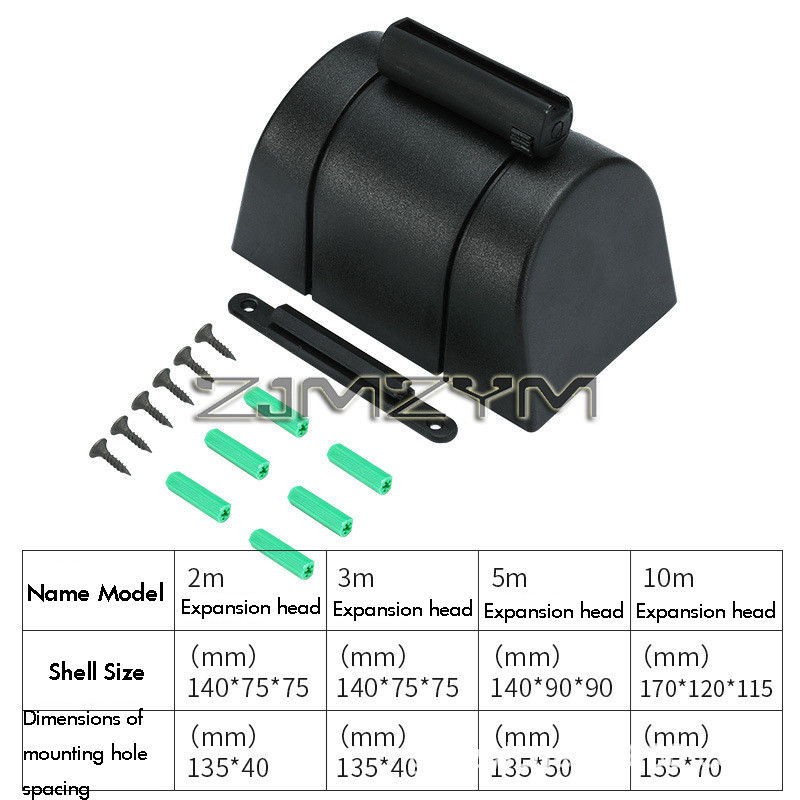 

5m 10m Wall Mounted Bollard Barriers Plastic Retractable Belt With Magnet Fence Guardrail Warning