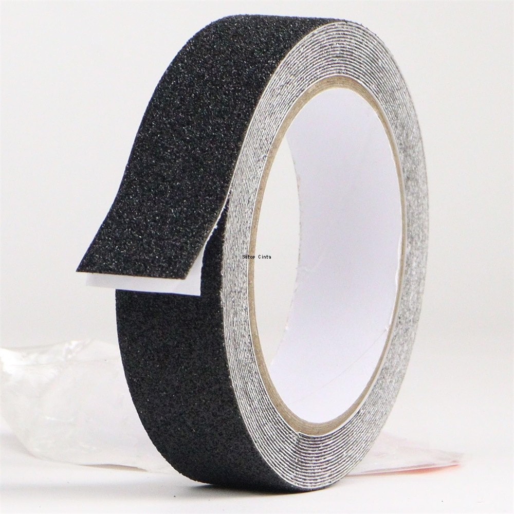 

Black Anti Slip Grip Tapes Waterproof 25mm*5m Non-Slip Strong Sticky Adhesive Safety Warning Strips
