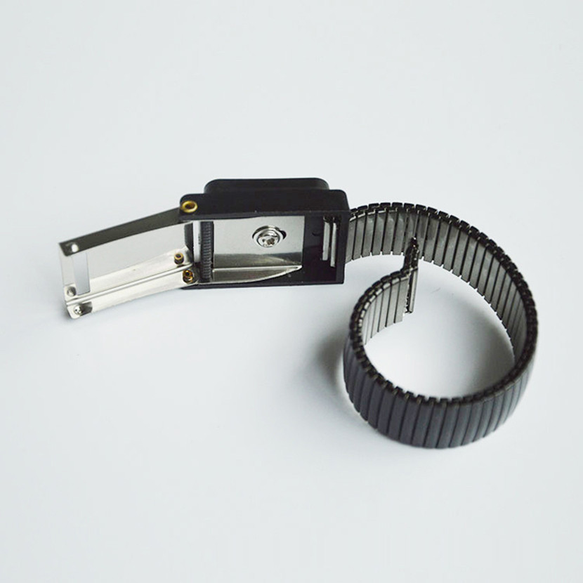 

Black Metal Anti-static Bracelet Wireless Adjustable ESD Silver Wrist Strap Discharge Work