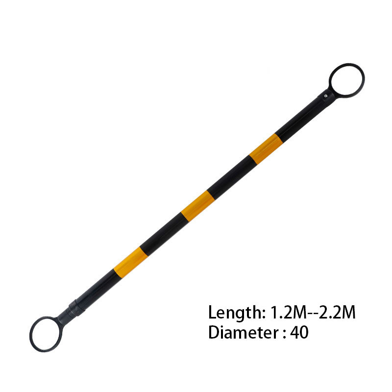 

KOOJN Isolation Pole Barrier PVC Reflective Red and White Plastic Sleeve Pole Conical Road Cone