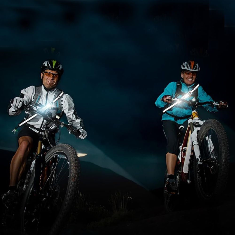 

USB LED Reflective Belt Sash Adjustable Length Rechargeable Running Belt Light Weight Walking Gear