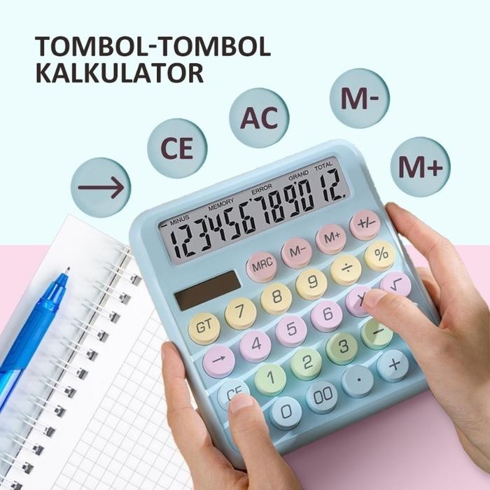 

kalkulator surya modis dan cantik layar besar 12 digit layar hd daya gand kode 210